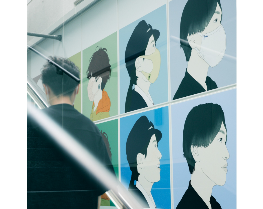 渋谷ヒカリエデッキ供用開始に伴う渋谷ストリートギャラリー「ヨコガオ展」の掲出